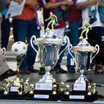 Copa Independencia Soccer Tournament trophies